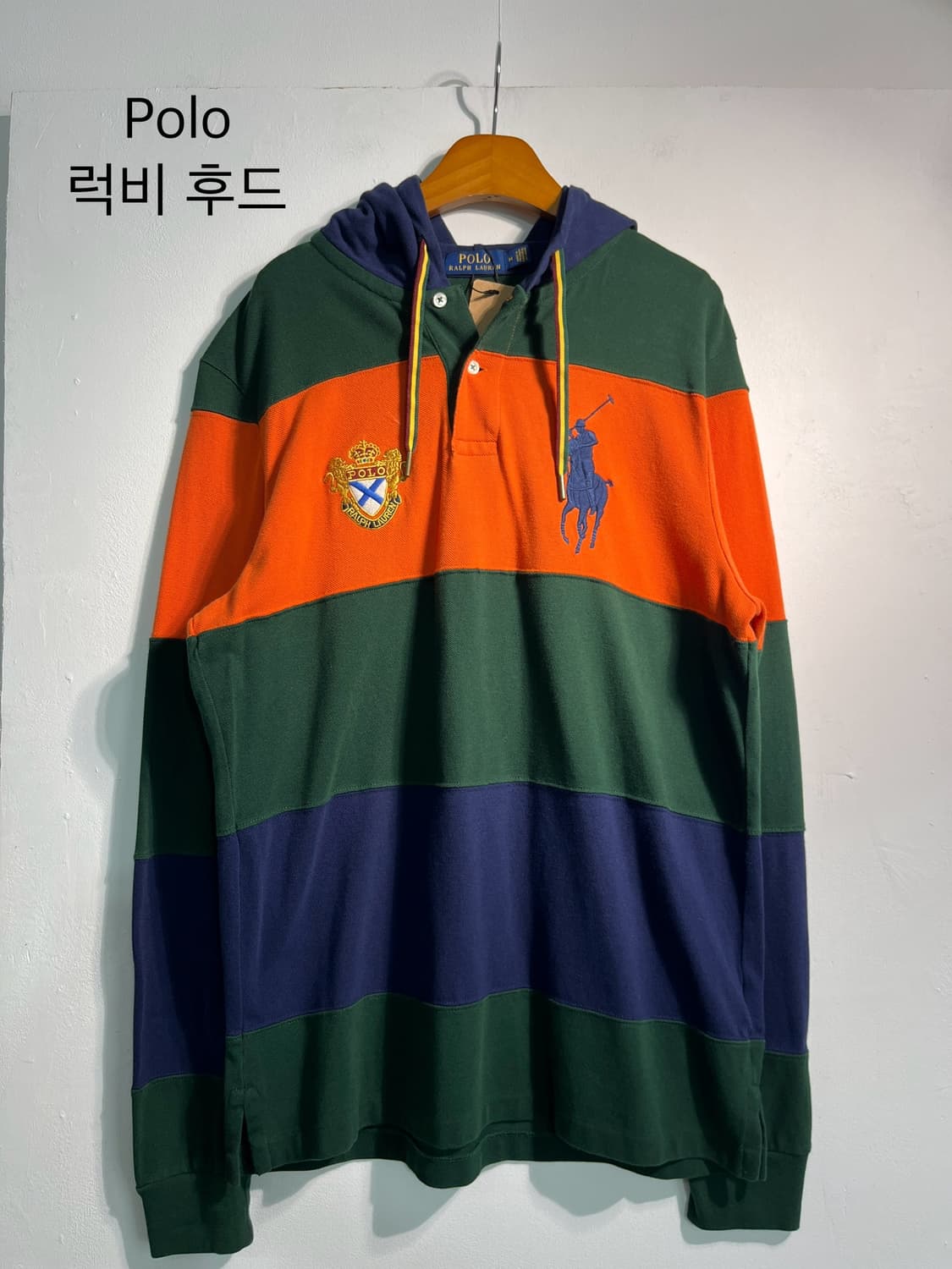 POLO 폴로 럭비 후드티셔츠 L 상품이미지3
