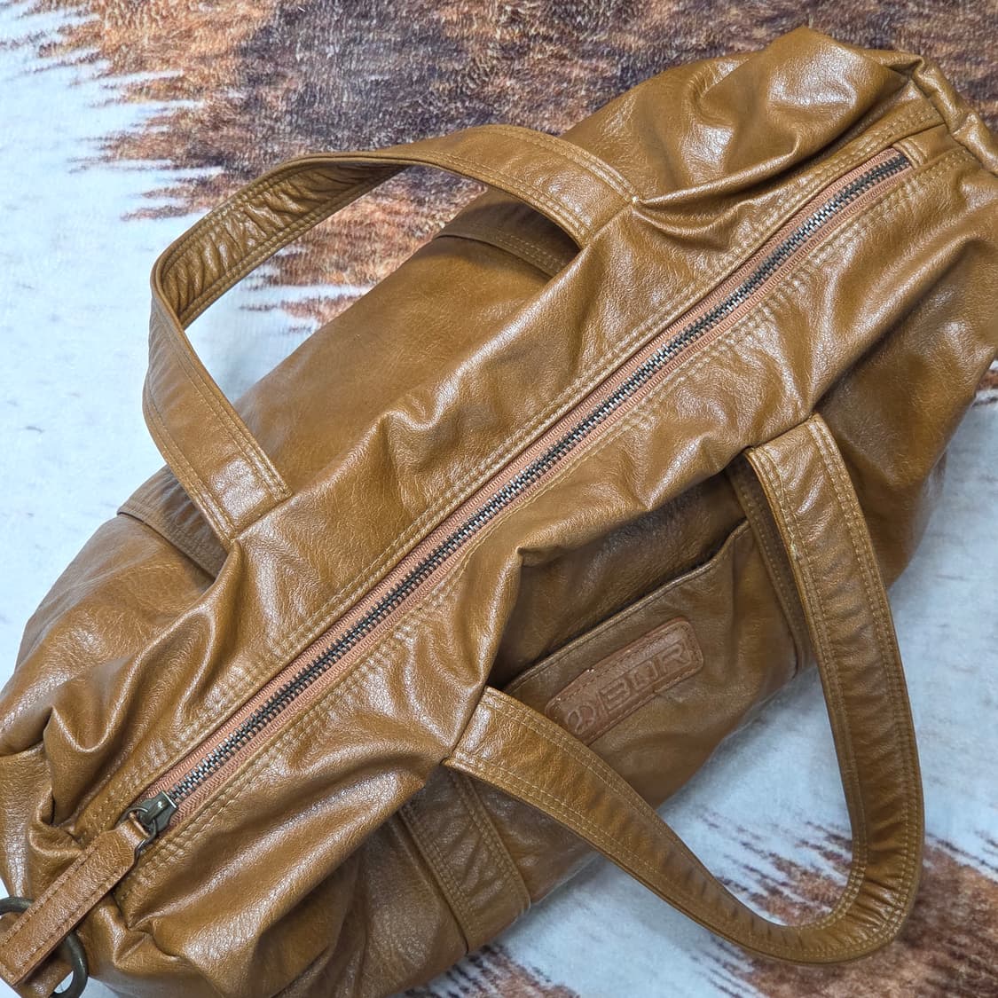 쓰리큐알 브라운 레더 숄더백 상품이미지7