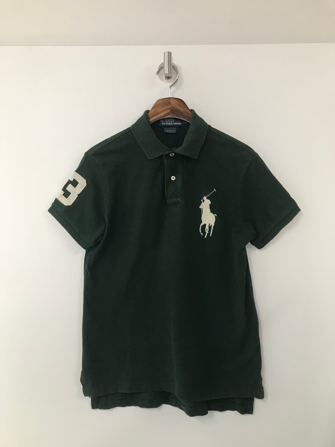폴로 랄프로렌 빅포니 카키 반팔 피케 카라 티셔츠 상품이미지2
