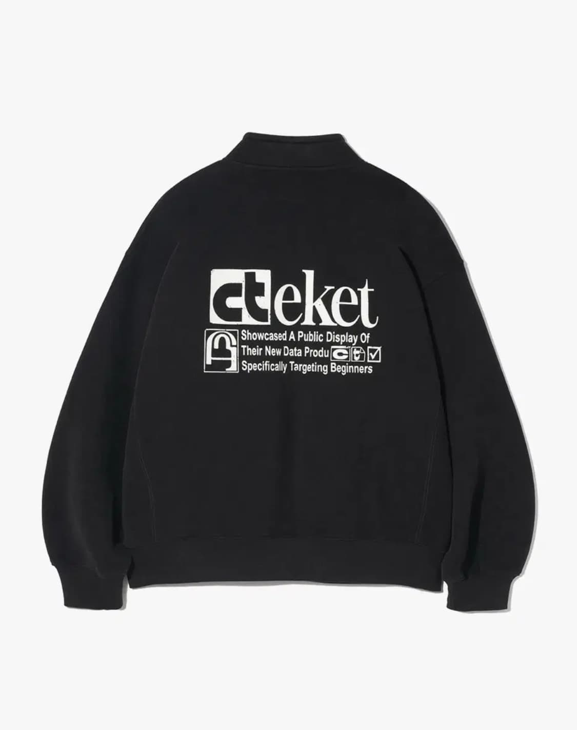 테켓 하프 집업 블랙 L사이즈 상품이미지1