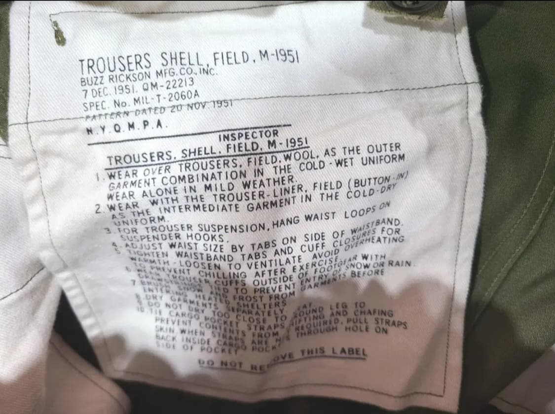 버즈릭슨 M51 트라우저 상품이미지6