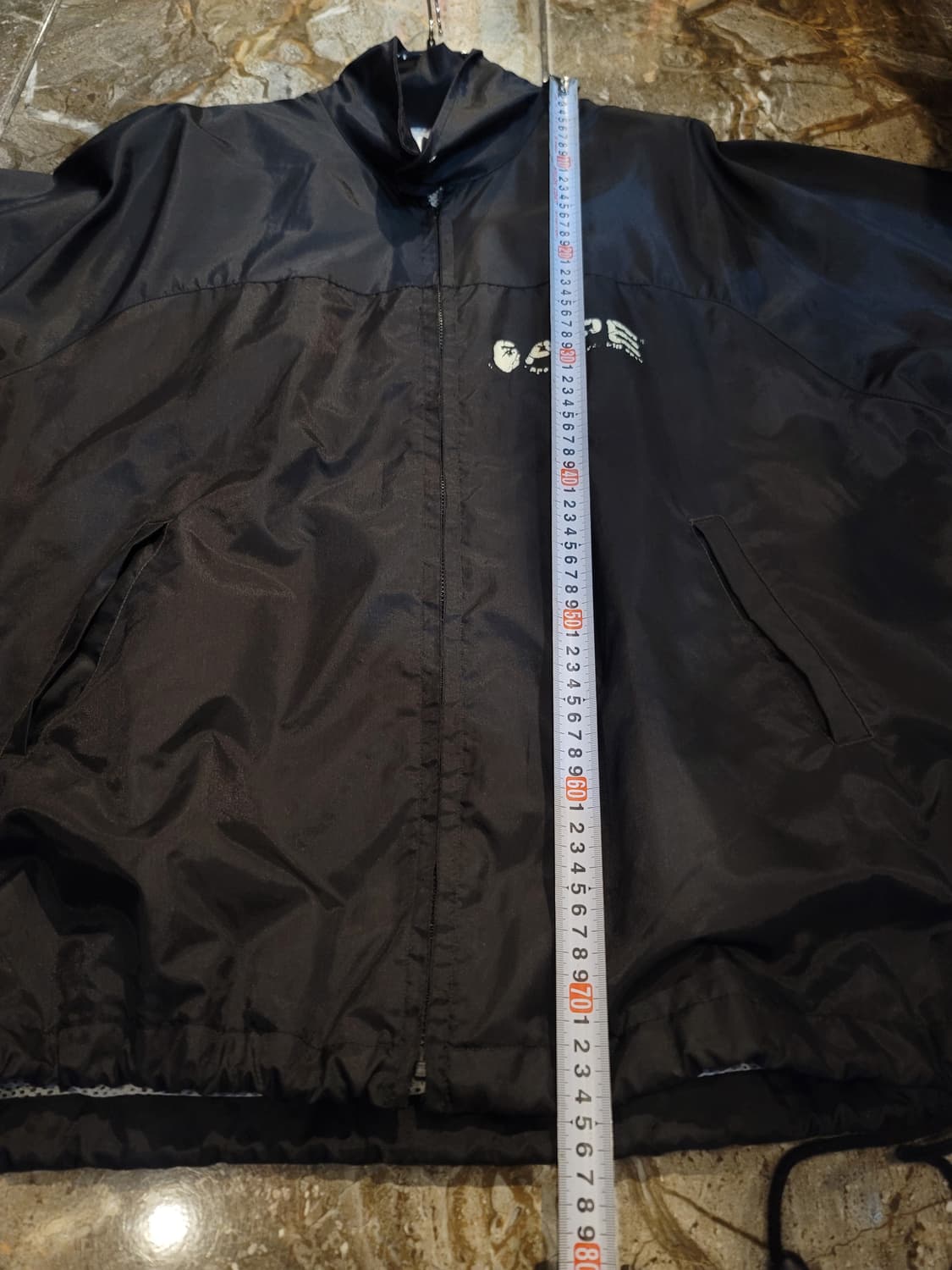 90's~ og bape 레어 블랙 윈드브레이커 셋업 (2way) 상품이미지5
