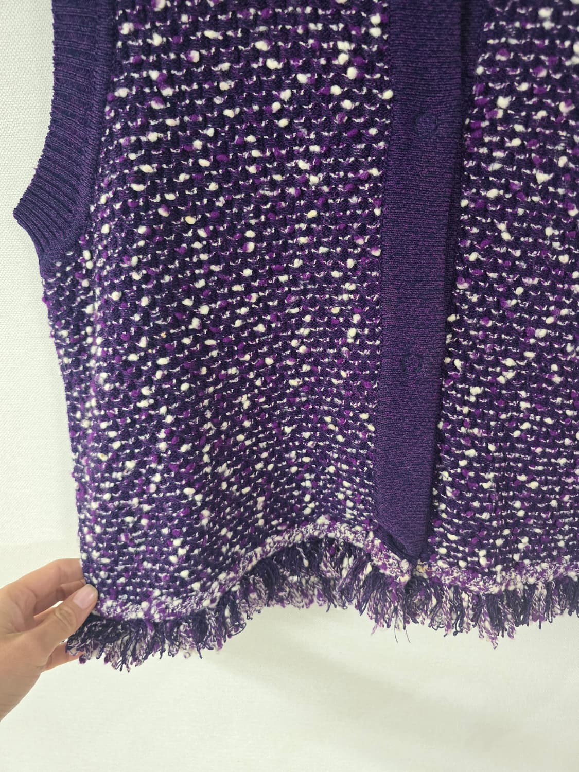 센죤 트위드 니트 베스트 상품이미지5