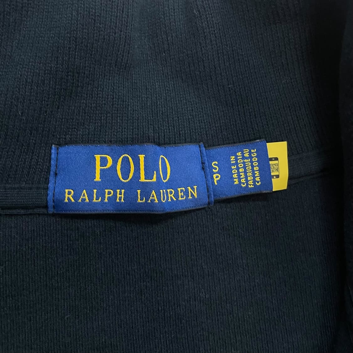 폴로 랄프로렌 포니 로고 하프 집업 니트 블랙 상품이미지3