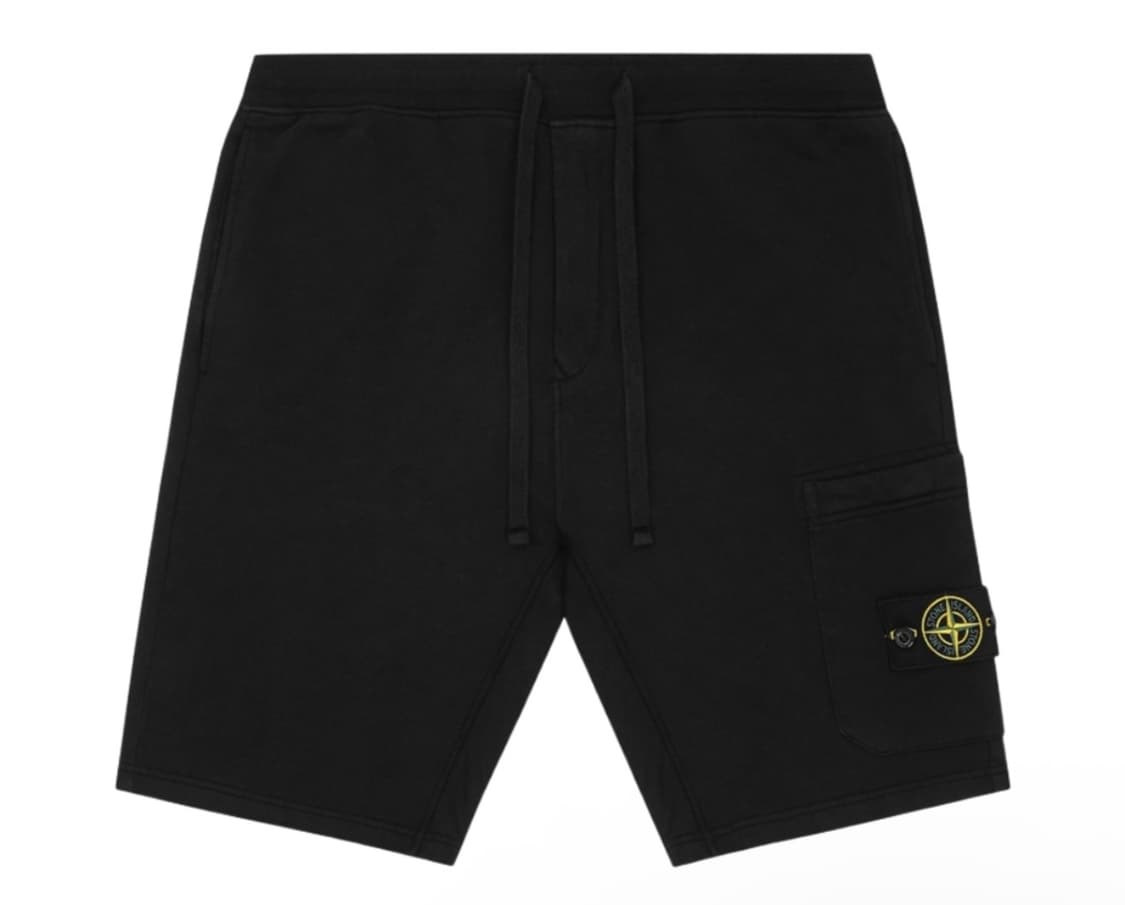 [L] 스톤 아일랜드 플리스 버뮤다 쇼츠 블랙 (크림구매내역) 상품이미지1