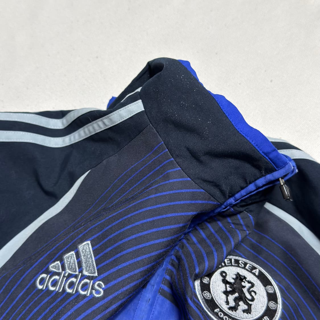 M 아디다스 첼시 네이비 블루 배색 트랙탑 상품이미지6