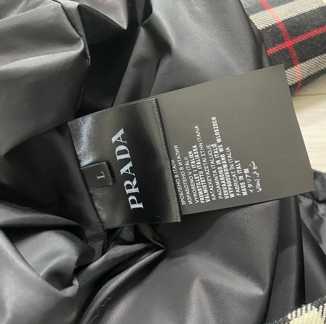 [L] FW16 프라다 체크 블루종 자켓 상품이미지8