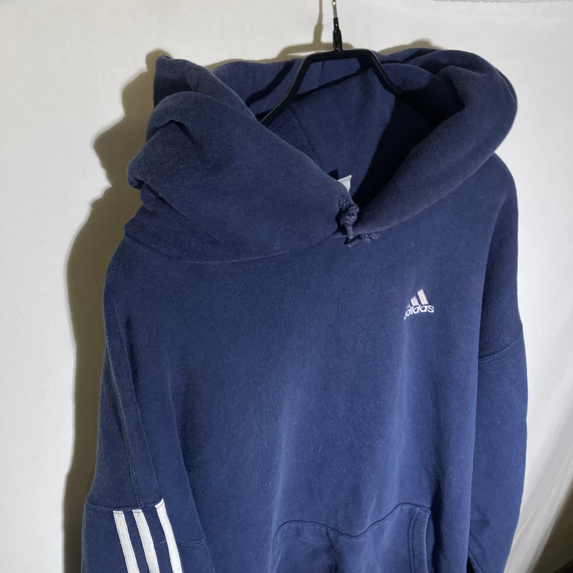 XL-2XL)아디다스 90s 미국제조 삼선 오버핏 후드티 상품이미지2