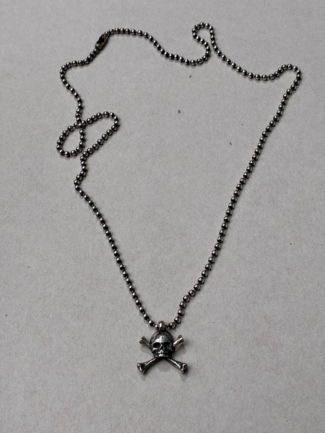 론원스 X 갤러리 디파트먼트 스컬&크로스본 스몰 펜던트 목걸이 925실버 상품이미지1