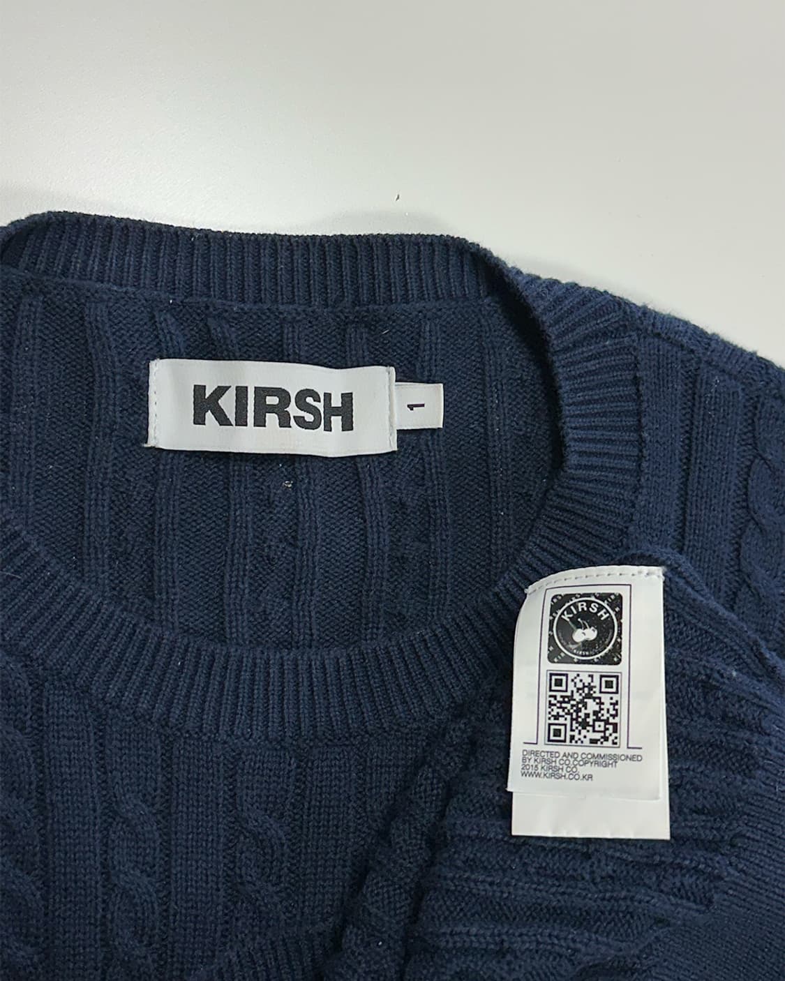 키르시 케이블 딱붙핏 니트 상품이미지3