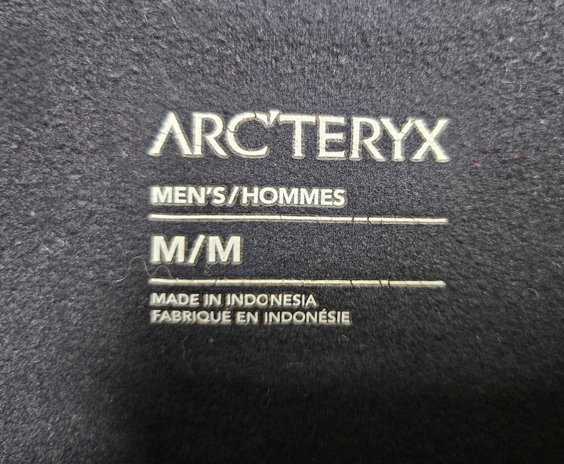 아크테릭스 남성 긴팔 티셔츠 100 라운드 지퍼 블랙 MM07 상품이미지2