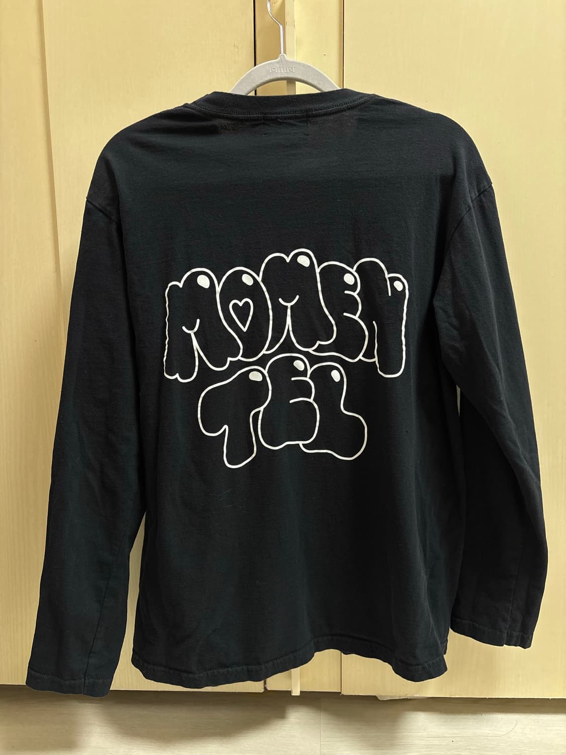 Momentel 블랙 긴팔 티셔츠 상품이미지5