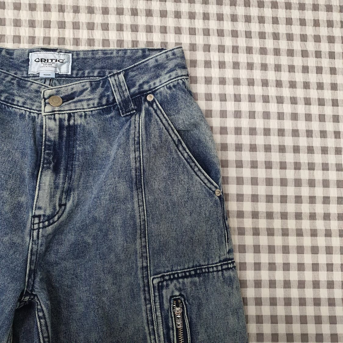 크리틱 와이드 데님 청바지 남자30 상품이미지3