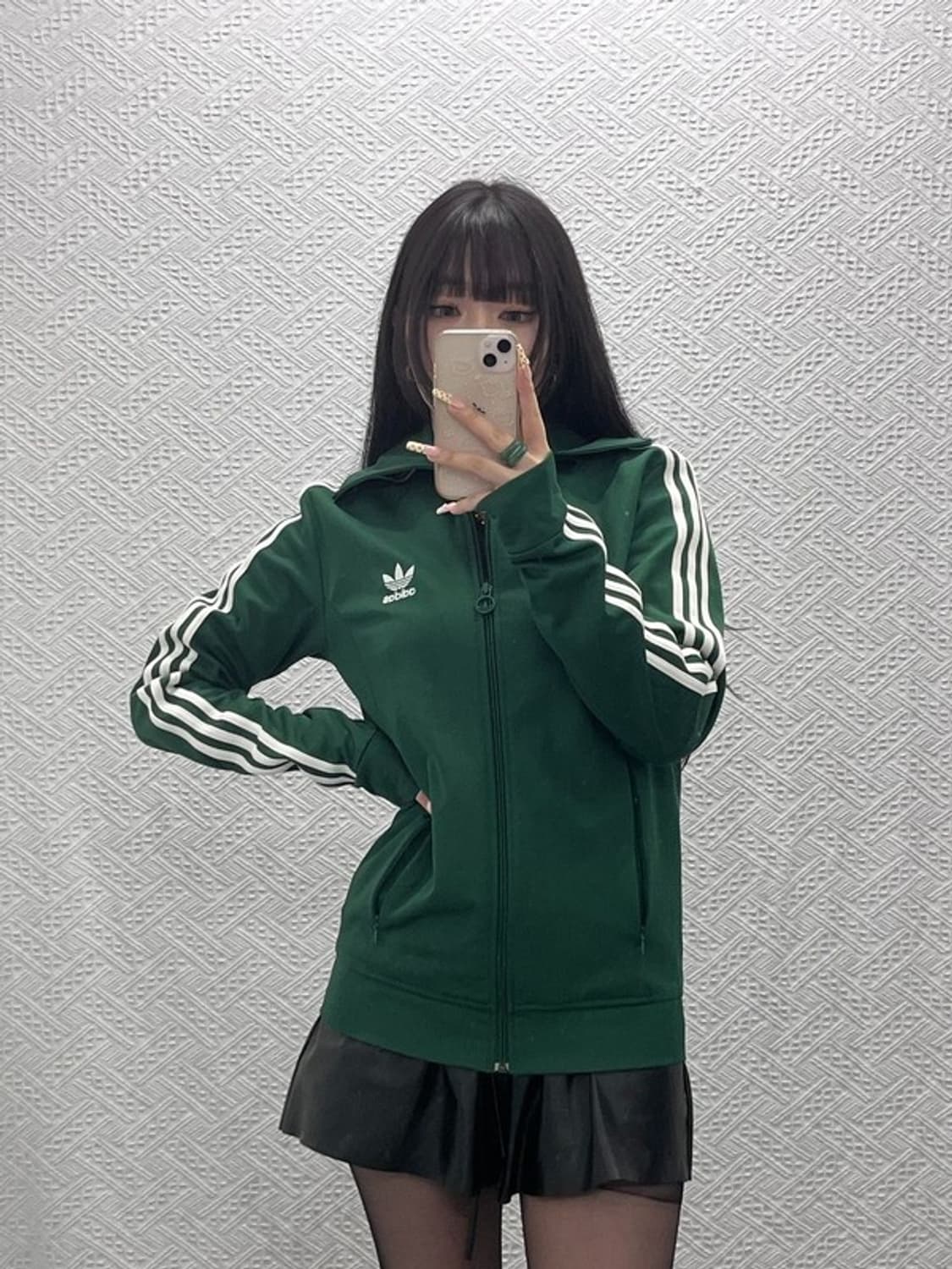 아디다스 빈티지 레트로 Y2K 유로파 그린 져지 집업 100 C09958 상품이미지2