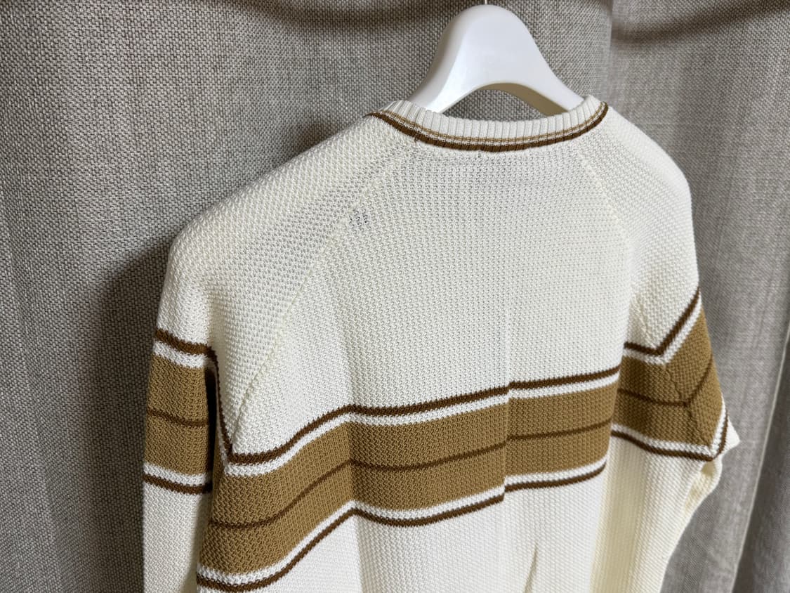 [50] 드루모어 스트라이프 스웨터 화이트 베이지 상품이미지3