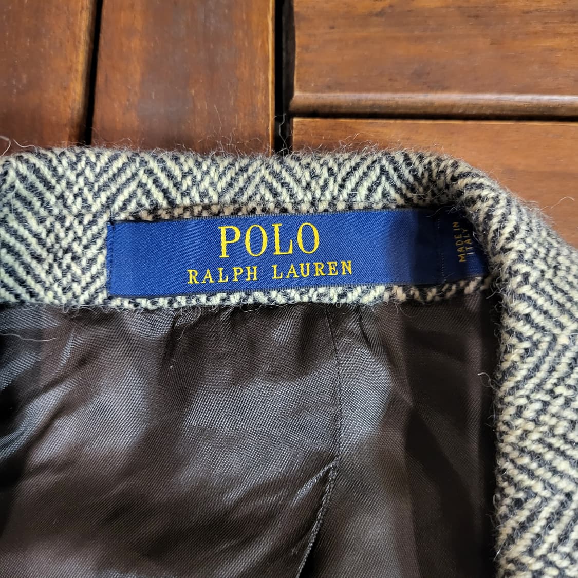 폴로 랄프로렌 헤링본 자켓 (40R) made in italy 상품이미지5