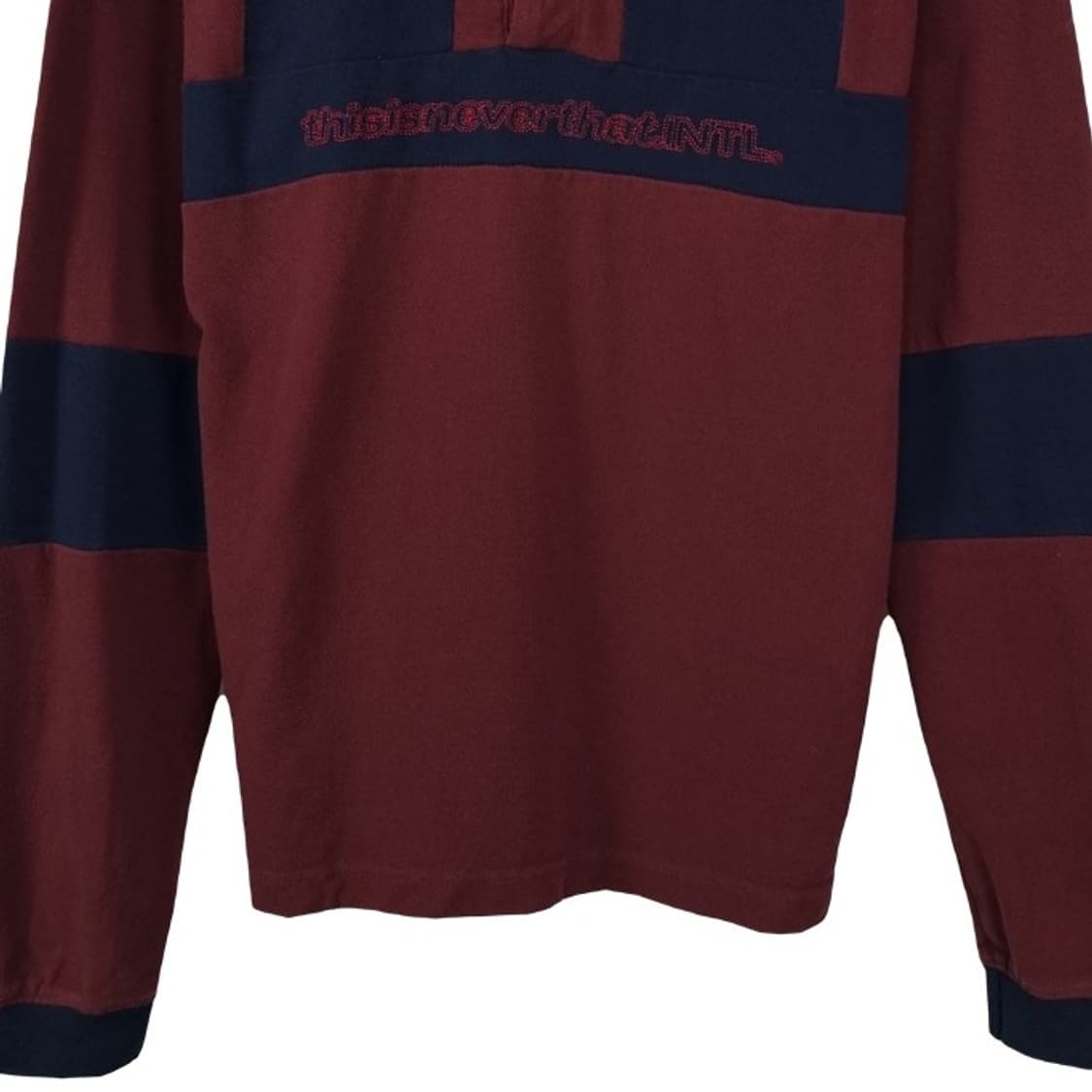 [디스이즈네버댓] 빅로고 프린팅 럭비셔츠 긴팔 카라티 M19119 상품이미지5