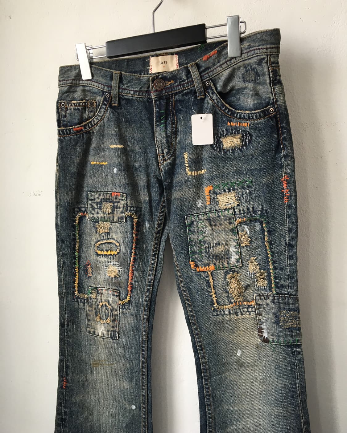 Grunge stitch point denim pants 상품이미지4