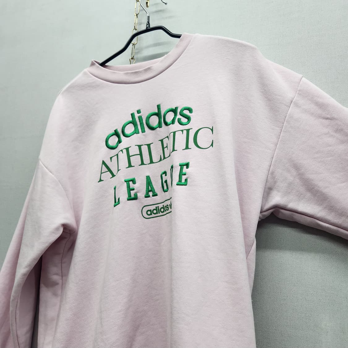 아디다스 빅로고 자수 오버핏 맨투맨 M(XL) 상품이미지3