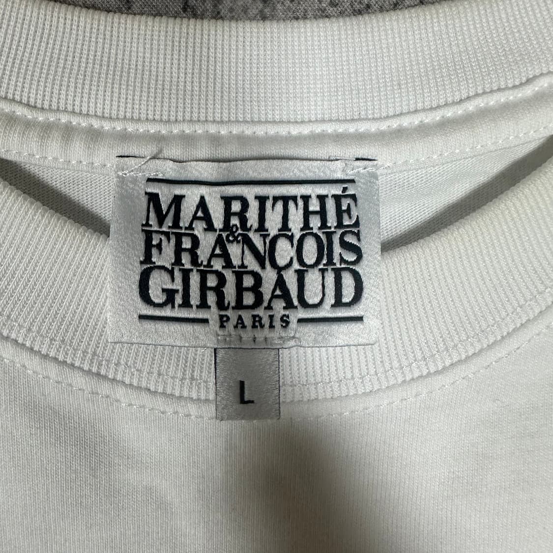 ✨ (바배) 마리떼 프랑소와 저버 빅로고 화이트 반팔티  상품이미지3