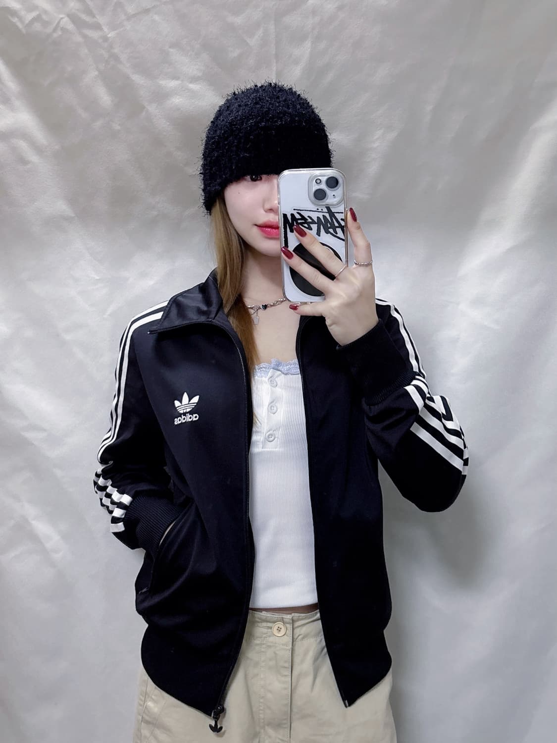 아디다스 빅로고 블랙 유로파 트랙탑  상품이미지4