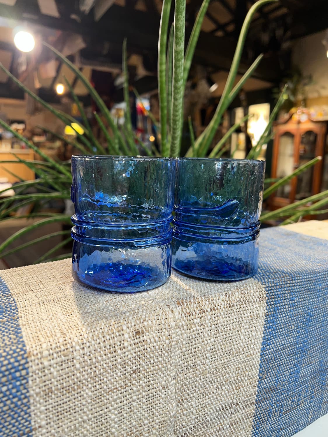 90 U.S.A studio hand blown Cobalt blue 상품이미지1