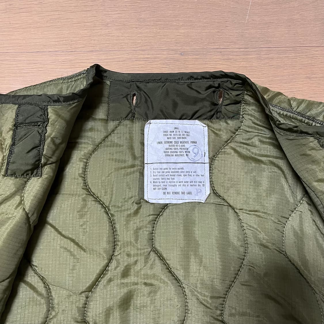 80년대 M-65 피쉬테일 파카 개파카 내피 S사이즈 상품이미지4