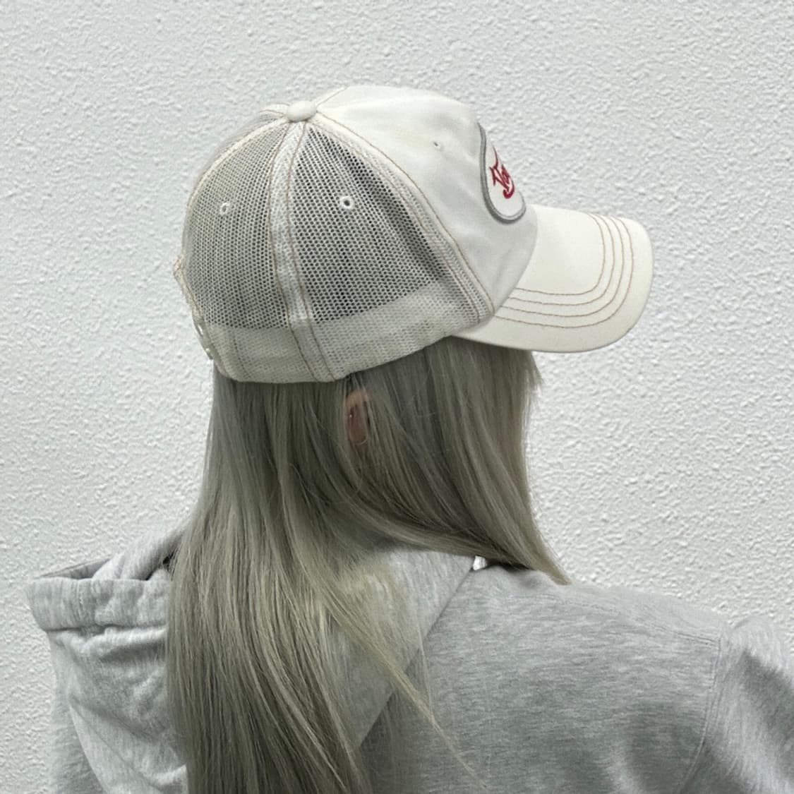 본더치 y2k 화이트 볼캡 상품이미지3