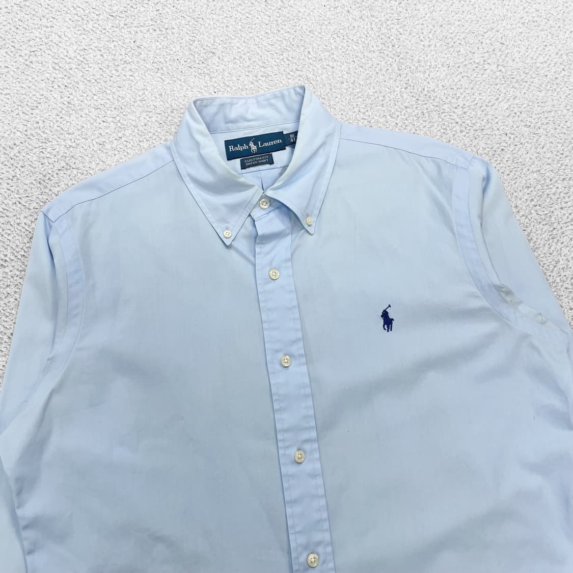 폴로 랄프로렌 포니 로고 솔리드 셔츠 소라 상품이미지2