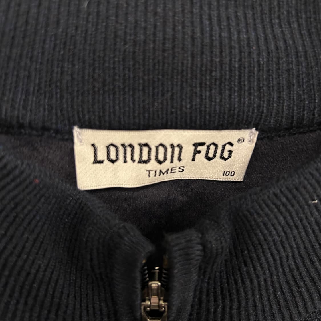 런던포그 타임즈 격자패턴 미니멀 니트집업 상품이미지3