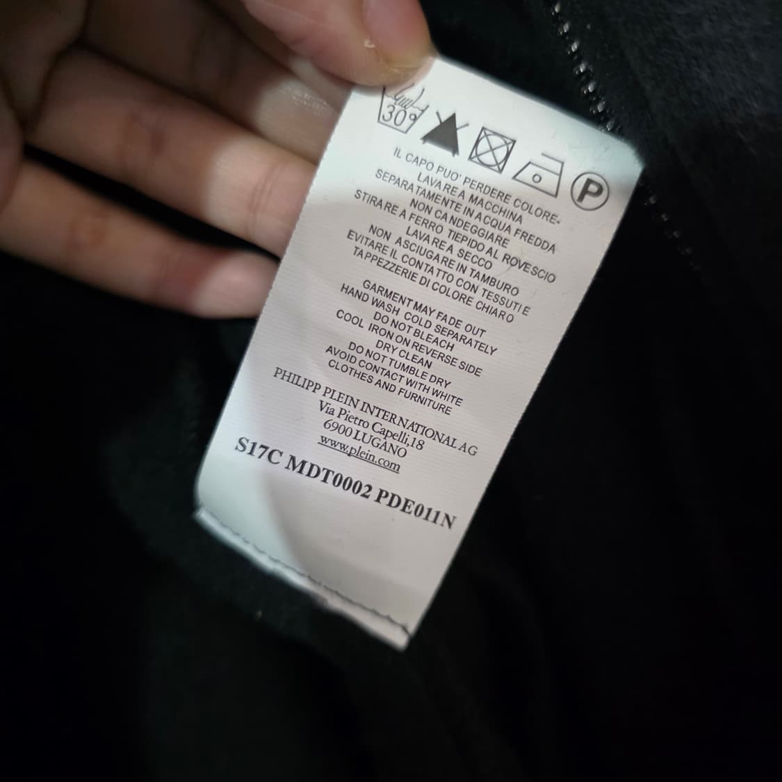 필립플레인 기모 블랙 스컬 해골 후드집업 자켓 34 상품이미지8