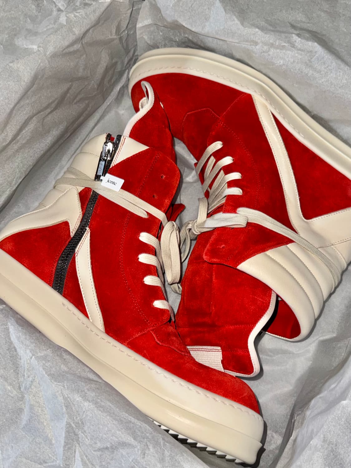 릭오웬스 지오바스켓 카넬리언 레드 45 상품이미지2