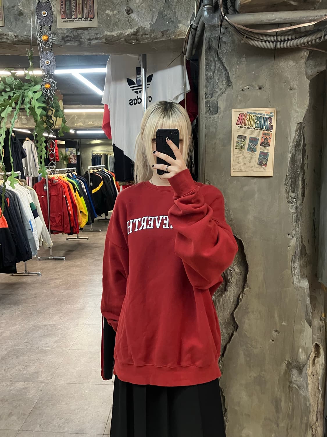 디스이즈네버댓 맨투맨 레드 XL   #csz1796  상품이미지2