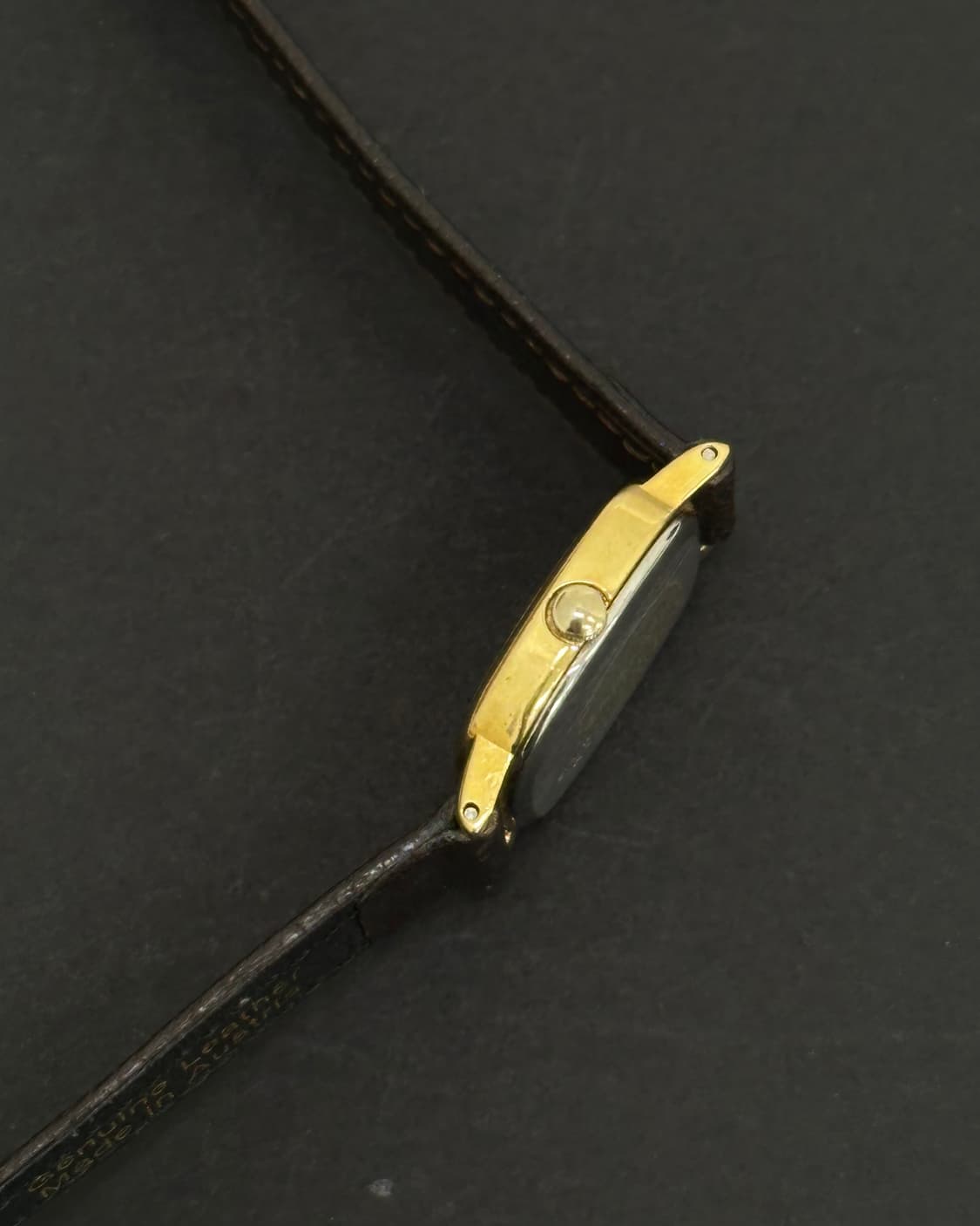 오리엔트 골드 다이얼 슬림 쿼츠 시계 상품이미지6