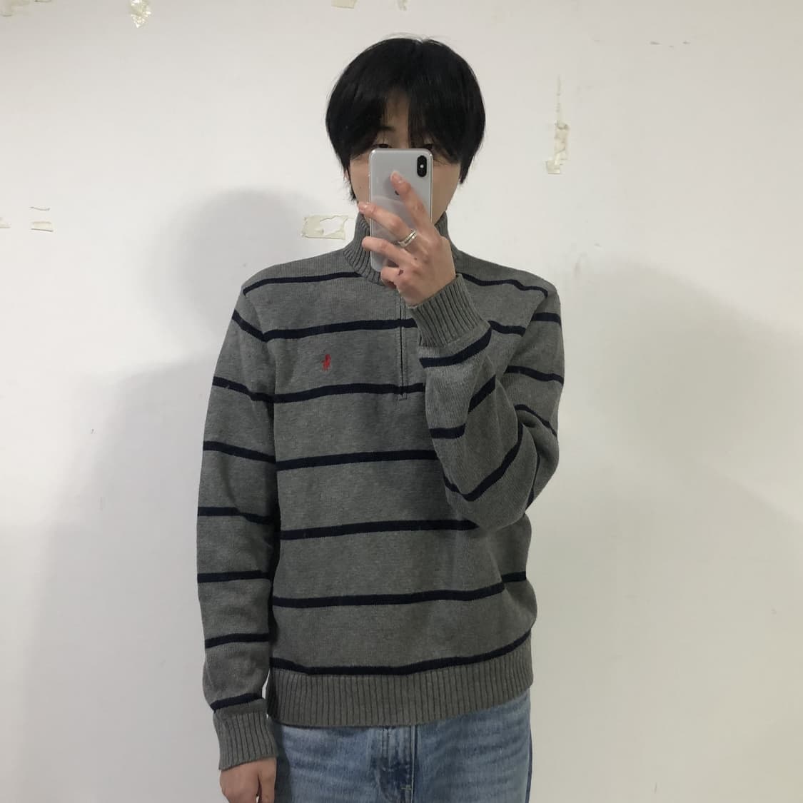 폴로 니트 반집업 상품이미지3