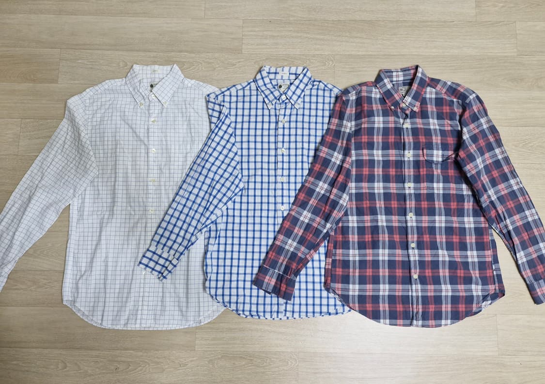 J Crew체크셔츠 S    3장전부 상품이미지1