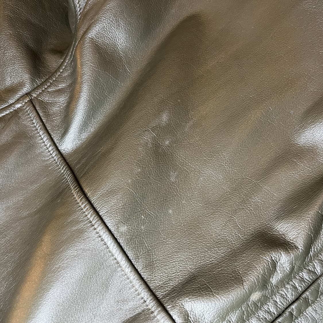 빈티지 가죽 자켓 카키그레이 상품이미지8