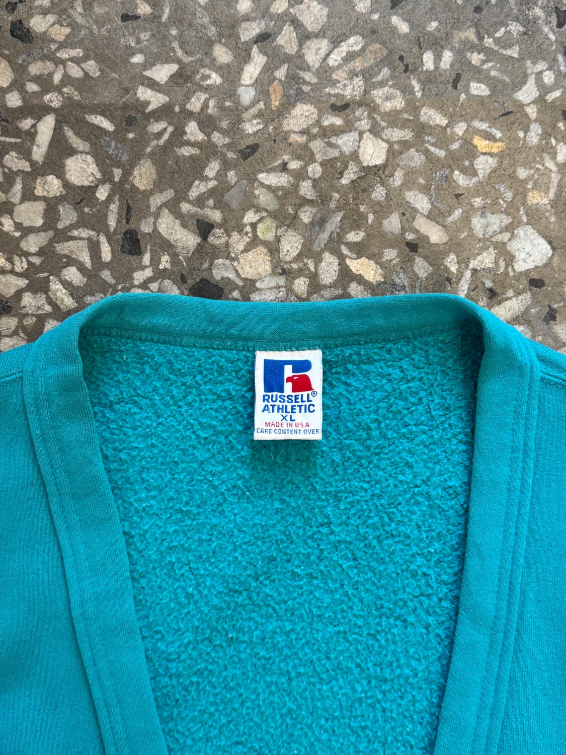 90s 러셀 민트 스웻 가디건(T41) 상품이미지2