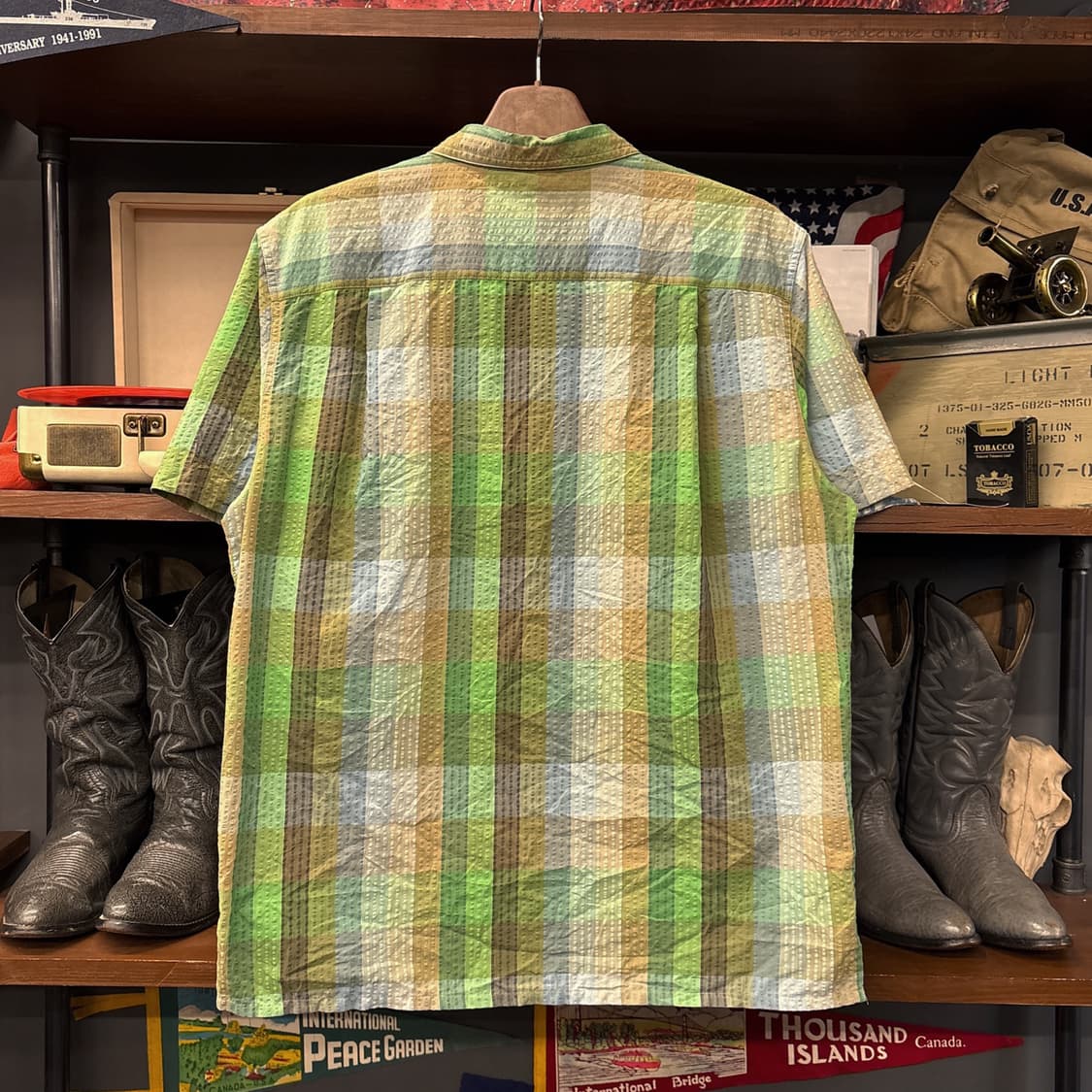 파타고니아 퍼커웨어 어스톤 그리드 체크 시어서커 셔츠 N1027 상품이미지2