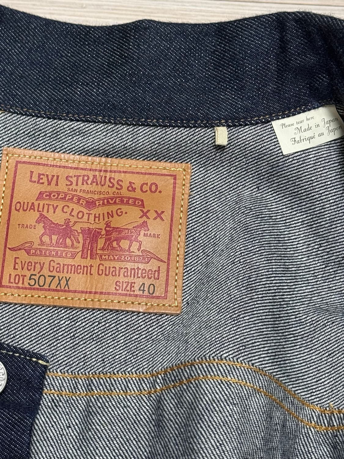 리바이스 LVC 1953 타입 II 자켓 상품이미지3