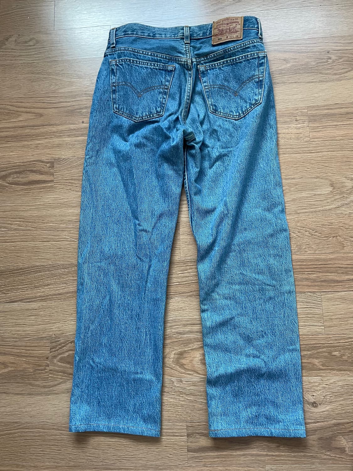 USA 생산 빈티지 리바이스 501 연청 32 실30-31 상품이미지6