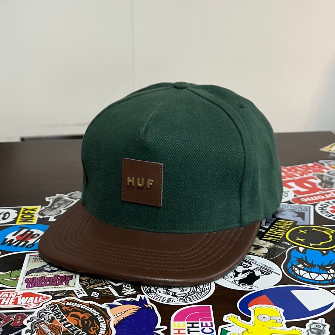 허프 HUF usa made 레더 6패널 캡 상품이미지1