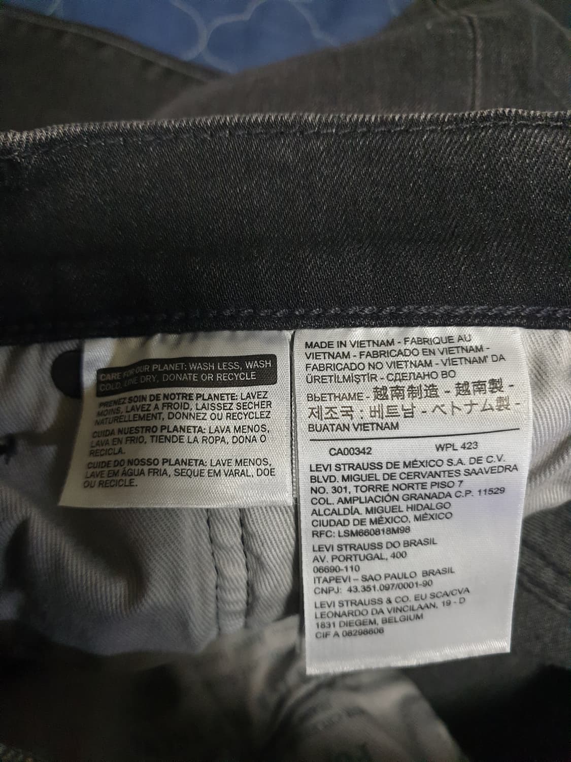 리바이스 511 프리미엄 퍼포먼스 슬림 스트레이트 데님진 흑청 (32) 상품이미지6