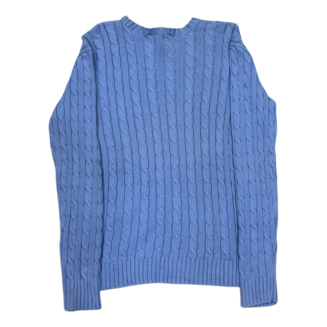 폴로 랄프로렌 케이블 꽈배기 소라색 니트 S 상품이미지3