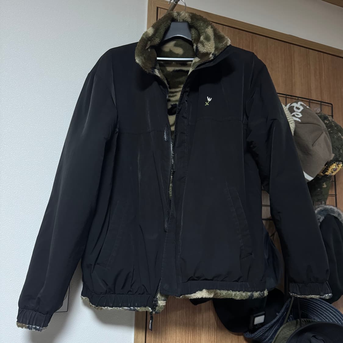 (L)위캔더스 리버시블 카모 퍼 자켓 상품이미지3