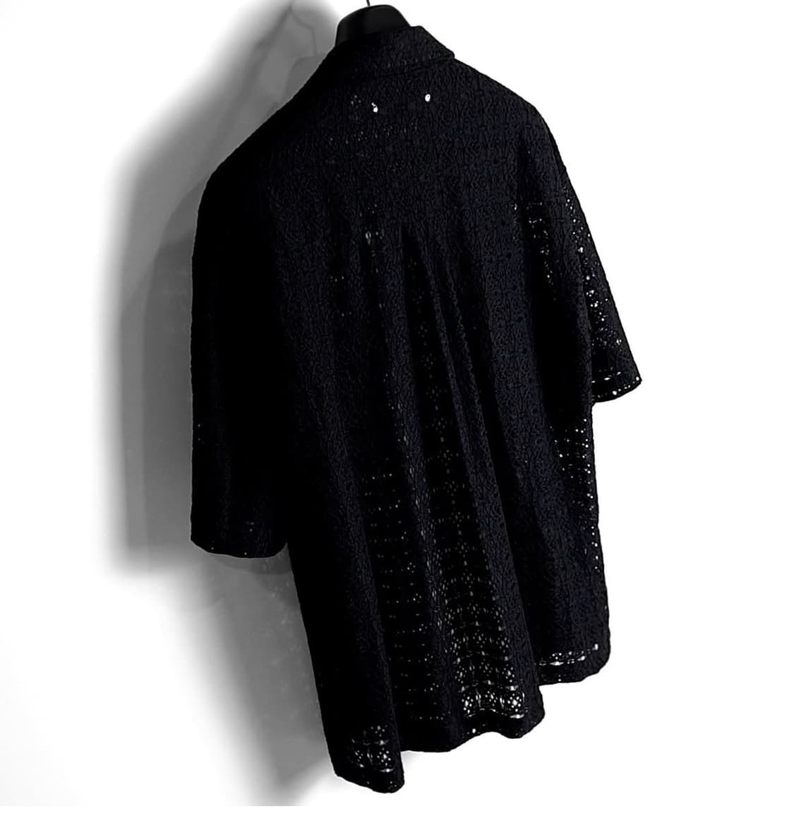 Michisiru gems 크로셰 셔츠 (Black) 상품이미지8
