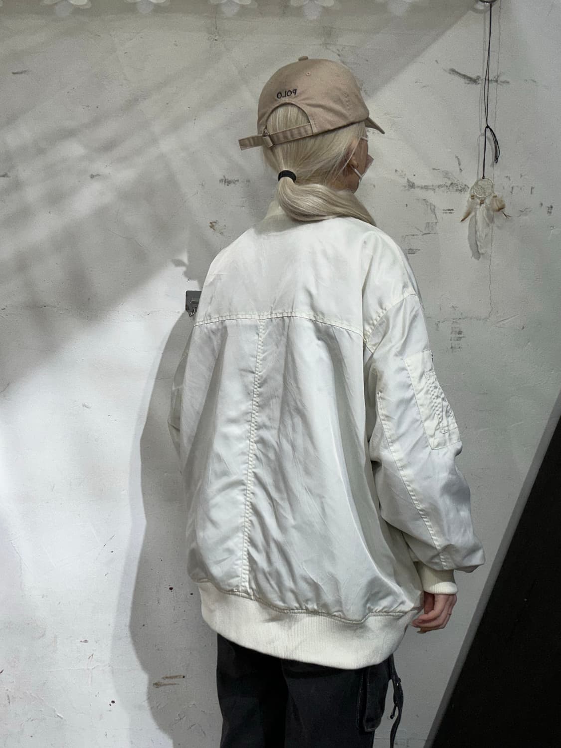 일본 빈티지 화이트 ma-1 마원 항공 잠바 F 상품이미지3