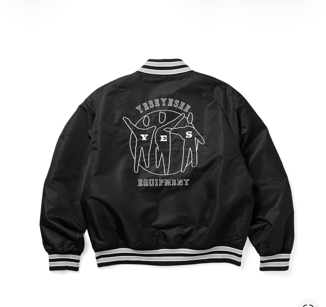 예스아이씨 예스 팀 스타디움 재킷 블랙 상품이미지2