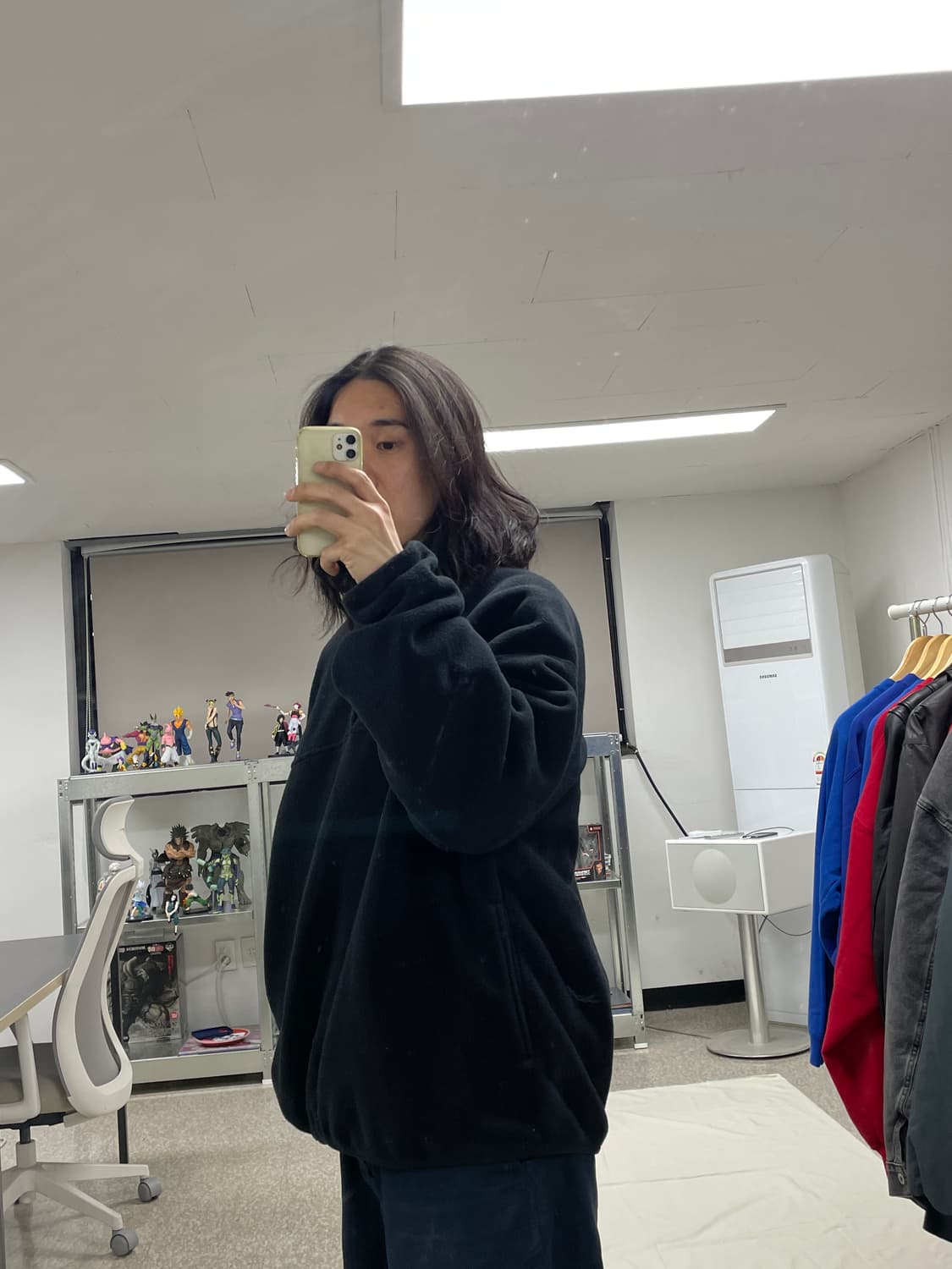 [XXL]90s Russell러셀 made USA 후리스 풀오버 신칠라 상품이미지7