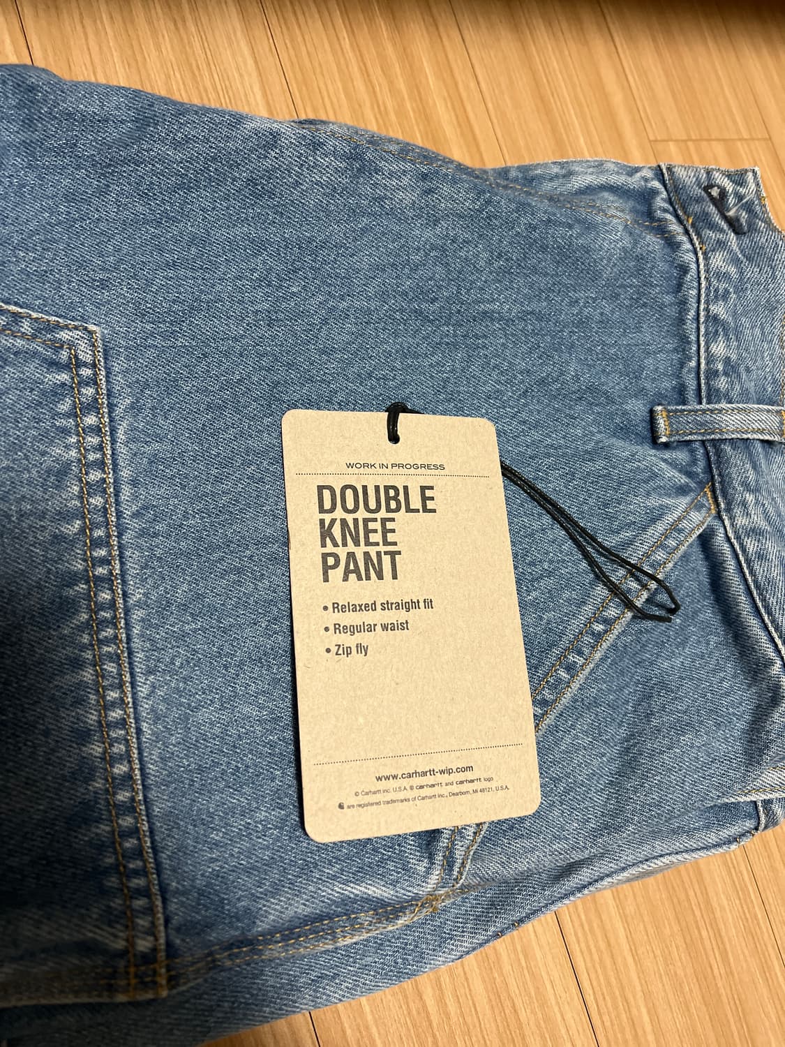(상품택 포함!)칼하트WIP 스미스 더블니 팬츠 블루(더블니 34x32) 상품이미지9